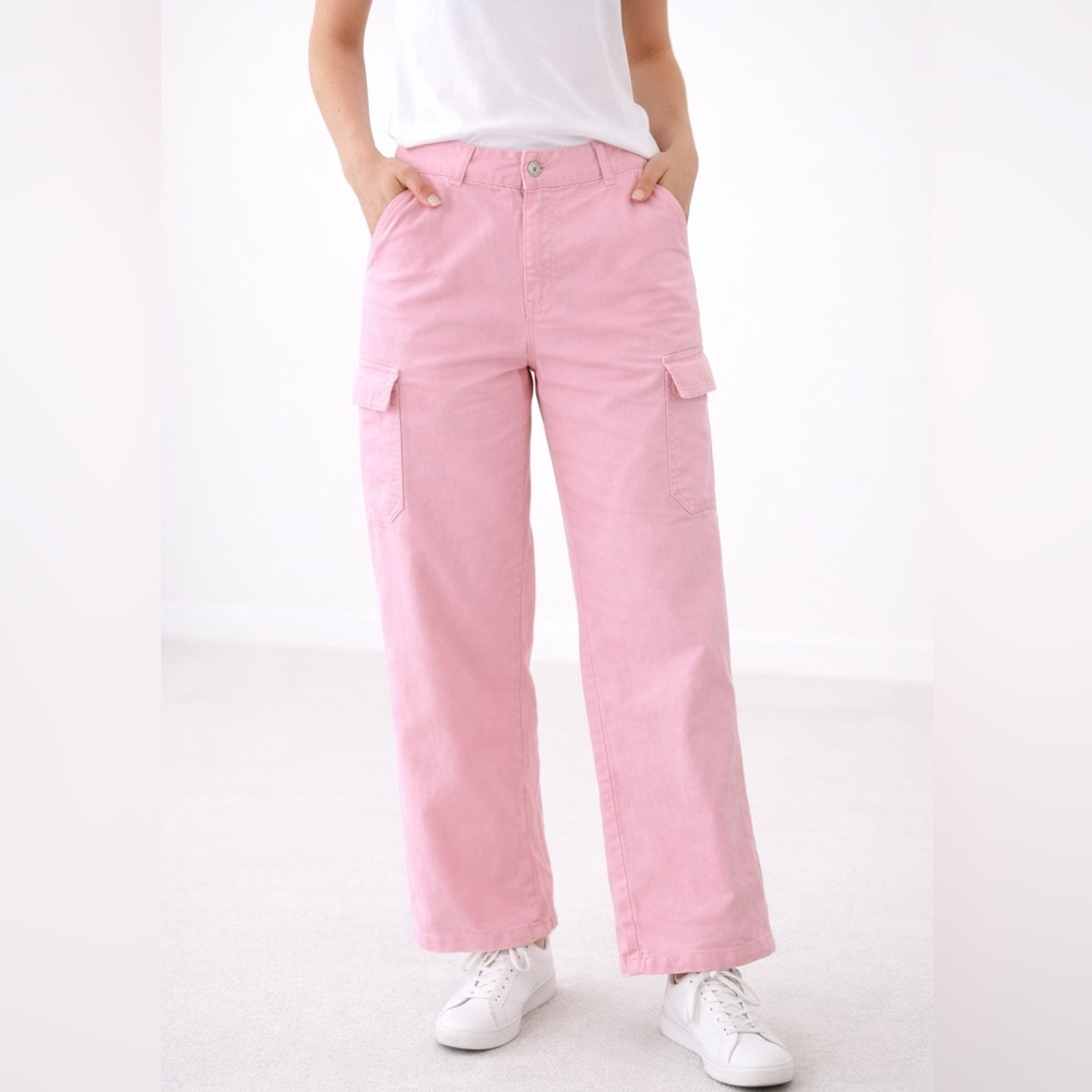 Style & Co. Trendy Blush Pink Cargo Pants Y2K